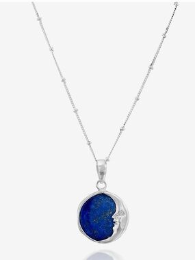 Moon Phase Lapis Necklace LP